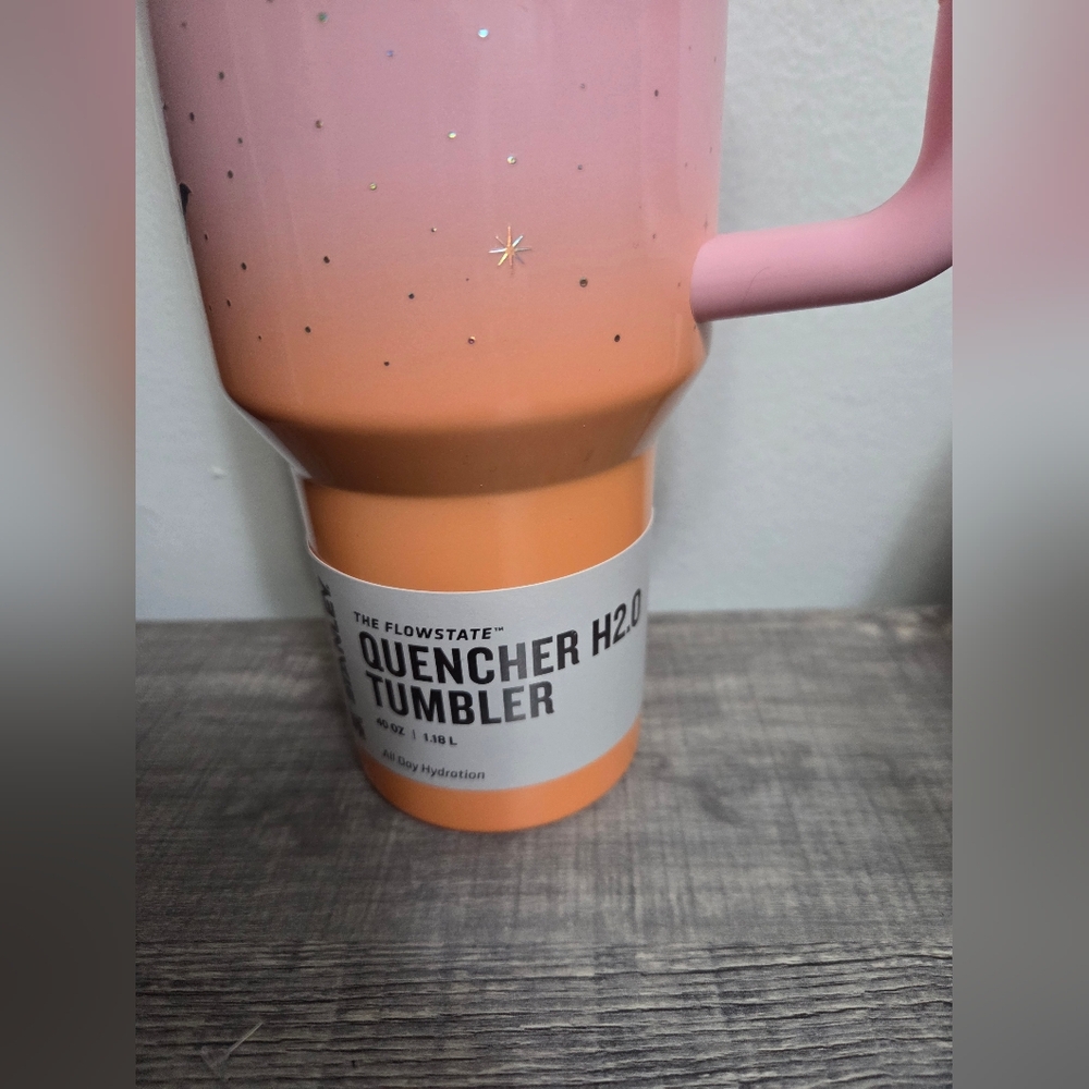 NEW Stanley Pink and Orange 40 oz Tumbler - Picture 3 of 5